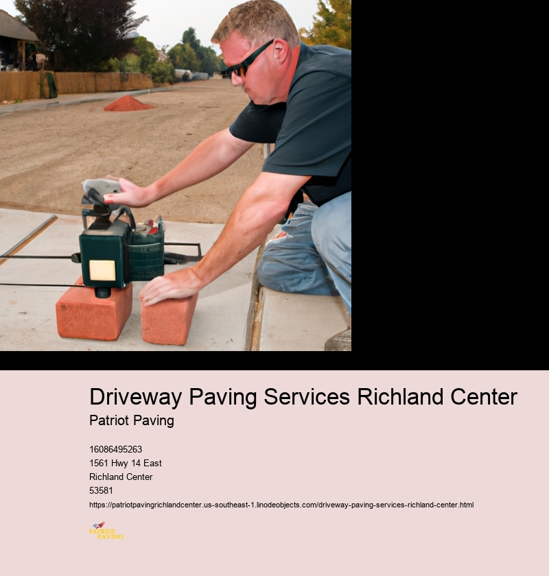 Driveway Paving Services Richland Center